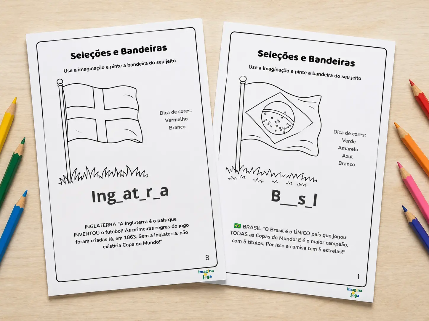 Bandeiras das seleções